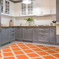 thumbnail image 4 of Sweet Home Stores Clifton Non-Slip Rubberback Moroccan Trellis 5x7 Indoor Area Rug, 5' x 6'6", Orange, 4 of 8