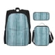 thumbnail image 1 of Disketp Turquoise Wooden1 Mochila Estampada de Gran Capacidad con Lonchera y Estuche, Set de 3 Piezas para Estudiantes, 1 of 7
