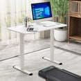 thumbnail image 4 of Gymax Bureau Debout Électrique Réglable pour Ordinateur avec Anticollision Blanc, 4 of 10