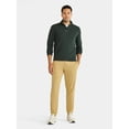 thumbnail image 2 of Athletic Works Men's and Big Men's Waffle Quarter Zip Pullover, Size S-3XL, 2 of 5