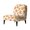 Hummingbird Maple leaf, variant on HELLHERO Stain Protection Armless Accent Chair Cover Easy Care Elastic Bottom Slipper Chair Slipcover for Living Room, Retro Leopard Print