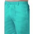 thumbnail image 4 of eloria Men's Premium Comfort Straight Fit Flat Front Dress Pant Pyjamas, Color: Turquoise, Size : 38, 4 of 6