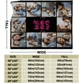 thumbnail image 3 of Custom Blanket with Photos Customized Blanket Personalized Blanket Gifts for Mom, Dad,Christmas, Birthday(1-Photo, 72 * 54in), 3 of 6