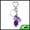 Purple, Silver Tone, variant on 1 Pc Handbag Charms Keychain Cactus Bag Accessories Green Silver Tone