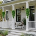 thumbnail image 2 of 2 Pcs Artificial Hanging Plants Outdoor, 30 Inch UV Resistant Fake Vines with Flowers, Plastic Greenery for Porch, Patio, Garden Decor, Indoor Hanging Basket Filler, 2 of 9