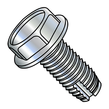 

3/8-16X5/8 Unslotted Indented Hex Washer Thread Cutting Screw Type 1 Fully Threaded Zinc An (Pack Qty 1 000) BC-37101W