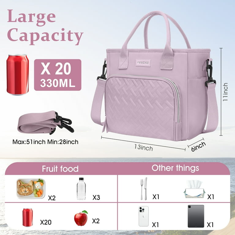 Cshidworld Insulated Lunch Bag, Leakproof Purple photo 2