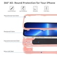 thumbnail image 3 of Kryonixc for iPhone 11 Pro Max Case with Stand, Rainbow Colors Double Kickstand Cover with MagSafe Silicone PC Shockproof Case for All Ages, Purple/Blue/Pink/Black/White, 3 of 6