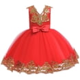 thumbnail image 5 of Godom Little Girls Dress Sleeveless Summer Dress Bowknot Strap Sundress Tween Kid Off Shoulder Dresses, 5 of 5