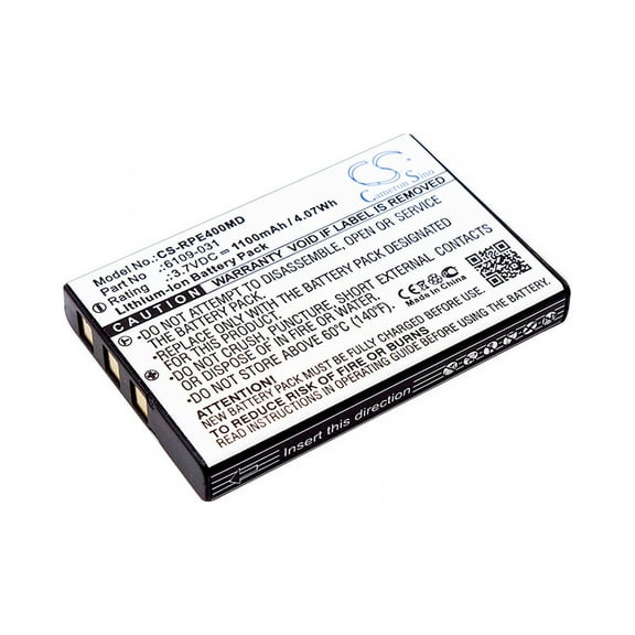 Battery for Rainin E4 XLS  MettlerToledo 6109-031 800-472-4646 E4-BATT 1100mAh