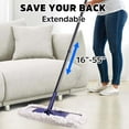 thumbnail image 4 of Dust Mop for Hardwood Floors, Microfiber Flat Mop with 2 Washable Pads, Wet Dry Mop for Laminate Tile Floor Cleaning, 4 of 4
