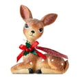 thumbnail image 5 of (3 pack) Mini Brown Sitting Deer Tabletop Decoration, 4.72 in, by Holiday Time, 5 of 6