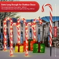 thumbnail image 4 of 30" 10PK 120LED Christmas Candy Cane Pathway Lights Outdoor Yard Decoration 8 Lighting Modes Flashing Outdoor Thicken Lighted Christmas Candy Decor for Garden, 4 of 8