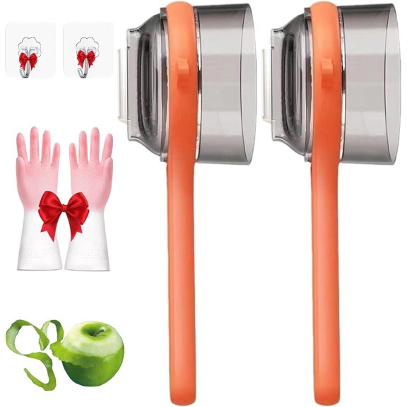2026 New with Box Storage Kitchen Special Fruitpeeler, Peeler with Container, Fruit And Vegetable Peeler with Storage Box, Double-Sided Stainless Steel, for Home Kitchen