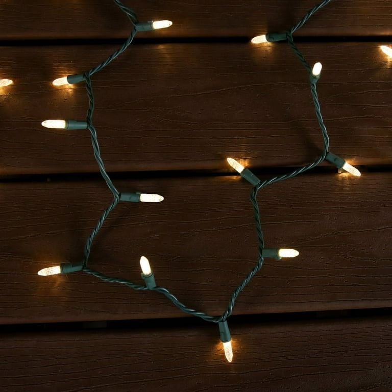 GE StayBright 100-Count 24.7-ft Sparkling Warm White LED Plug-In Christmas String Lights GE StayBright 100-Count 24.7-ft Sparkling Warm White LED Plug-In Christmas String Lights