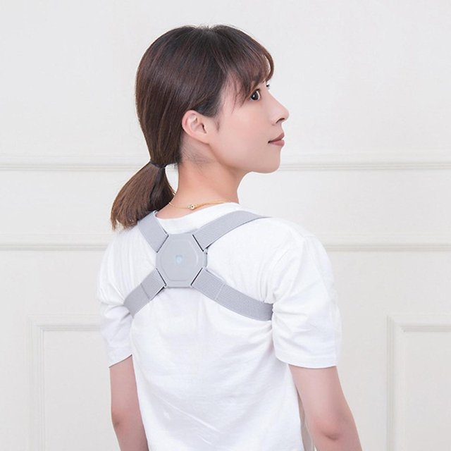 Corrector de postura con alerta de vibración, Corrector de jorobado inteligente Vibración de voz Invisible Adulto Ni?o Táctil Sentado Postura Correcti ShuxiuWang 8390614217133