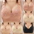 thumbnail image 4 of Utoimkio Clearance Wireless Bras for Women No Underwire Lace Push Up Bras for Women Full Coverage Comfort Breathable Everyday Bras, 4 of 4