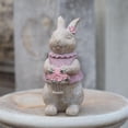 thumbnail image 4 of jifeng Vintage Rabbit Animal Statue Sculpture Photo Props Standing Pink, 4 of 9