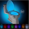 thumbnail image 3 of Volkmi 1 ABS Bathroom Smart LED Night Light, On/Off Activated Body Motion Sensing Light, 8 Colors, Passive Infrared, Decorative 8 Colors, 3 of 9