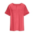 thumbnail image 3 of Aofany Women's Plus Size T Shirts Summer Short Sleeve Pullover Tunic Tops, 3 of 5