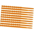 thumbnail image 3 of 100 anillas numeradas para patas de pollo, etiquetas de identificación de aves de corral, ajustables y reutilizables Naranja, 3 of 9