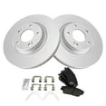 thumbnail image 2 of TRQ Front Brake Pad & Rotor Kit Brake Pads Brake Rotor Ceramic Premium G-Coated Fits Select 2017-2020 Hyundai Elantra 2016-2021 Tucson 2017-2021 Kia Sportage, 2 of 6