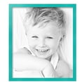 thumbnail image 2 of ArtToFrames 19" x 22" Aqua Picture Frame, 19x22 inch Green Wood Poster Frame (WOM-5186),  Pack, 2 of 7