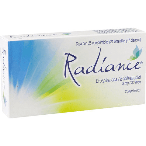 Radiance comprimidos 3 mg/30 mcg 28 pzas