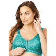 Comfort Choice Womens Plus Size Lace Wireless Posture Bra Bra