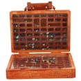 thumbnail image 1 of Boîte de Collection Stone Boîte en Bois de Collection Crystal Boîte Organisatrice à Compartiments Crystal, 1 of 8