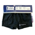 thumbnail image 2 of Champion Girl's Adjustable Waist 2-Pack 2.5" Inseam Active Shorts (Purple/Black, 4), 2 of 3