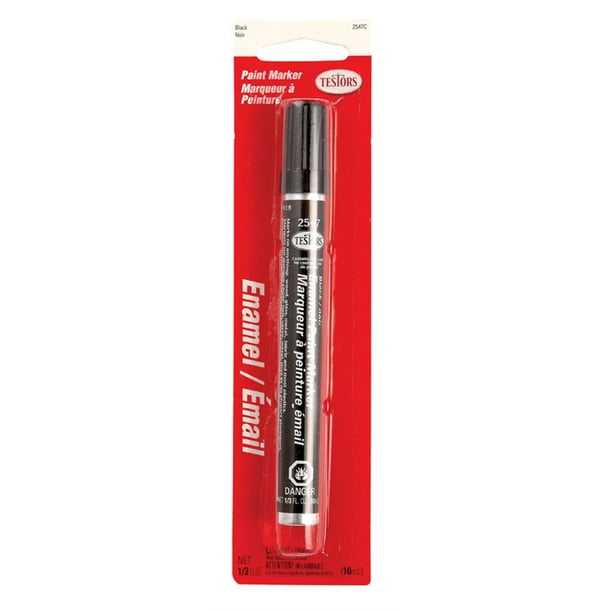 Testors Gloss Black Enamel Paint Marker 0.3 oz