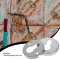 thumbnail image 4 of IBASETOY 1 Set of Door Hole Filler Cover Plate Keyhole Protector Stainless Steel for Home Security, 4 of 5
