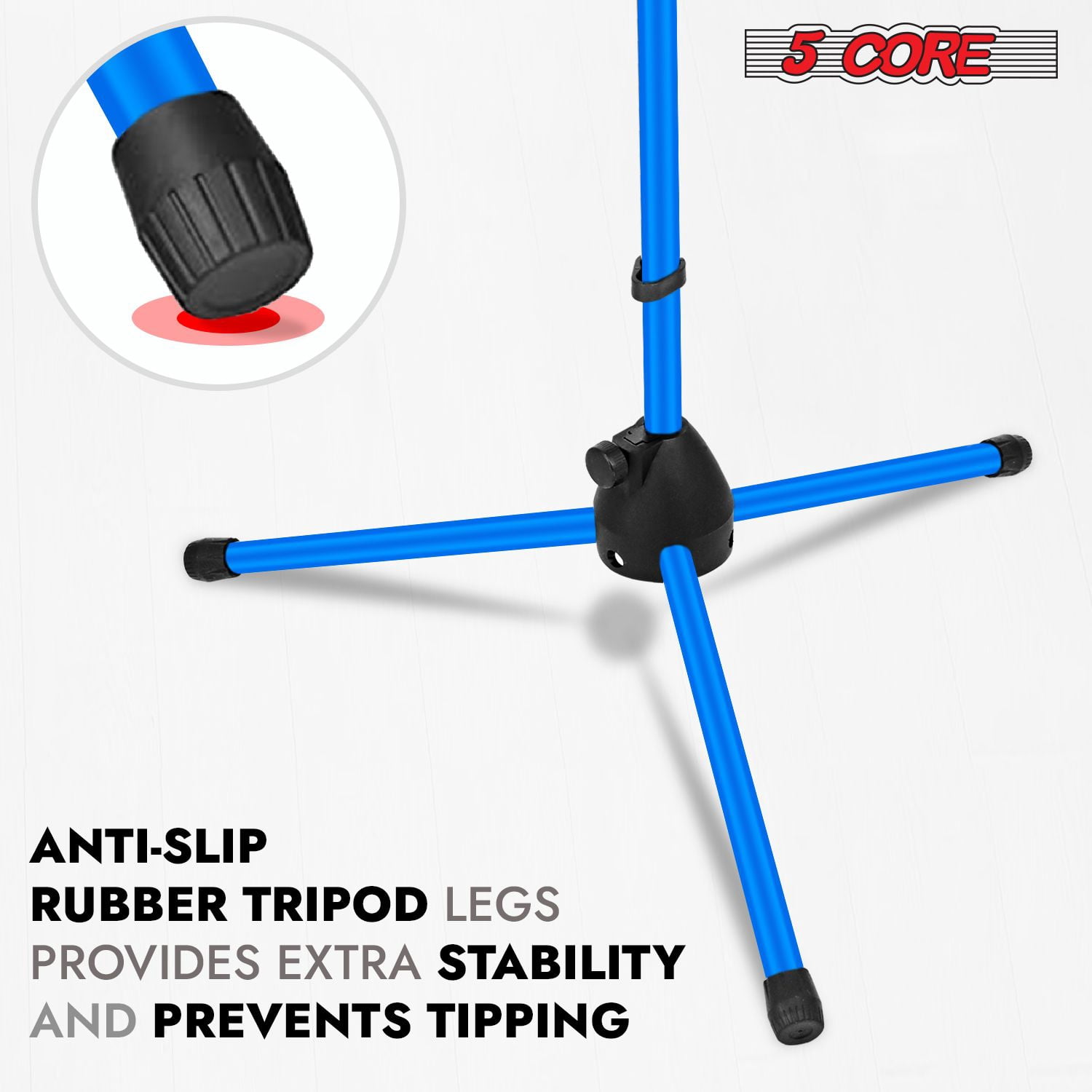 4-Pack Adjustable Tripod Microphone Stands - 18" to 72" Height, 29.5" Boom Arm, 180° Rotation, Heavy-Duty Steel, Portable