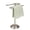 Brushed Satin Nickel, variant on J&V TEXTILES Classical Steel Towel Rack Holder Stand with 2 Hanging Rings for Bathroom Vanity Countertops - Space Saving Hand Towel Holder Aged Brass