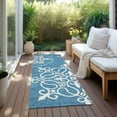 thumbnail image 6 of Addison Rugs Chantille Indoor/Outdoor Transitional Scrolls Teal Washable Runner Rug, 2'3" x 7'6", 6 of 6
