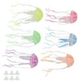 thumbnail image 5 of Medusas artificiales para acuario, medusas de simulación brillantes de silicona para decoraciones de peceras, 5 of 5