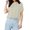 Beige, variant on Afdoent Blouses For Women Solid Color Casual Short Sleeve Shirt Stylish Comfortable Fit Summer Outfits 2025