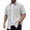 White, variant on WIZUTIZ Men's Retro Solid-Color Corduroy Lapel Short-Sleeved Shirt Button Down Overshirt Loose Stylish Solid Color Shirt