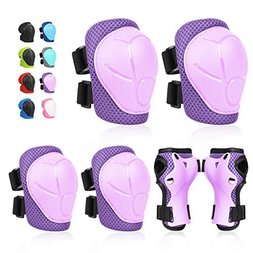 Kids Protective Gear SKL Knee Pads for Kids Knee and Elbow Pads with Wrist Guard 