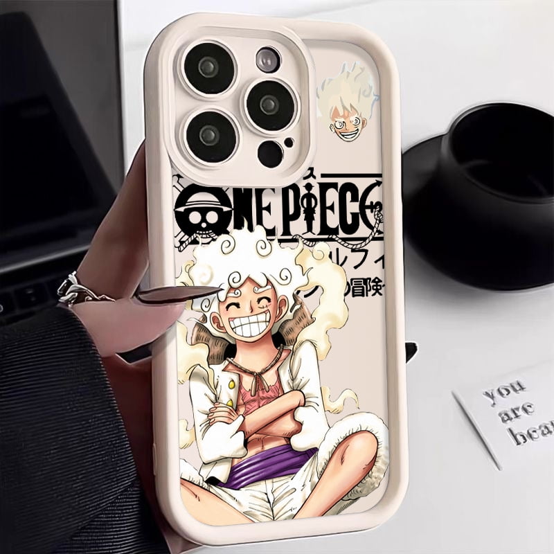 Anime One Piece Luffy Zoro Chopper Silicone Case For iPhone 15 14