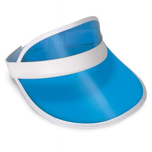 Clear Blue Plastic Dealer's Design Visor