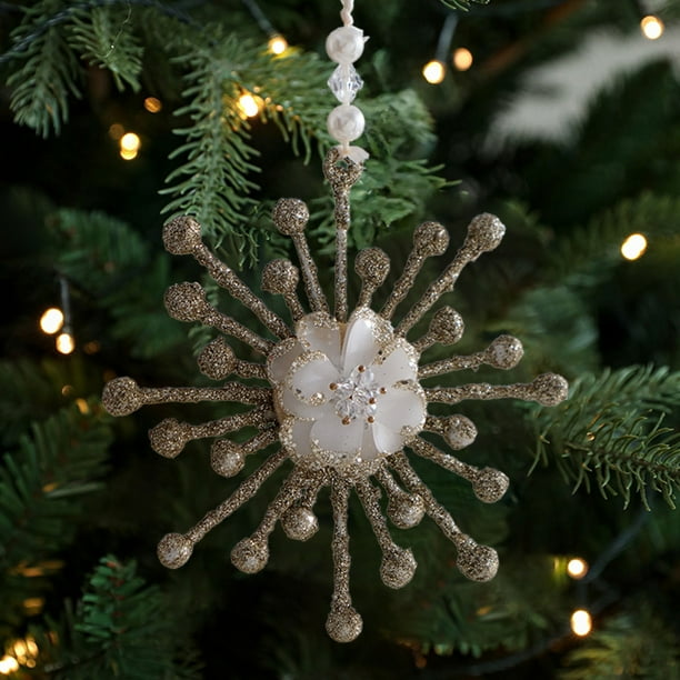 Ganfancp Árbol de Navidad Adornos Colgantes Decoraciones Navideñas Arreglo de Ambientes Navideños Ofertas Del Día Amuleto de Navidad Dorado X1