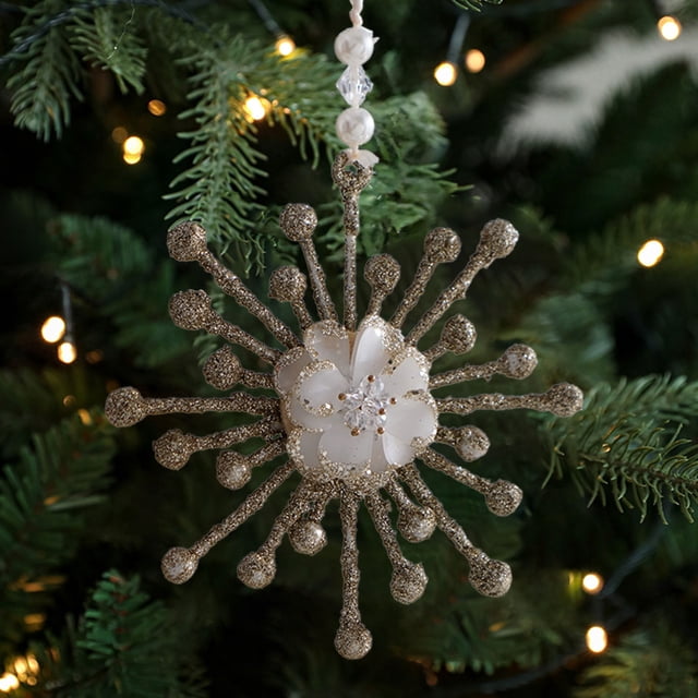 Xihbxyly Adornos Navideños Dorados de Plástico Brillante, Ligeros y Elegantes, Ideales para Decorar Chimeneas o Escaparates, 12 X 12 X 6 Cm.