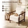 thumbnail image 6 of Accent Chair with Hidden Storage, LEGAHOME Antique White Modern Arm Chair for Living Room, Comfy Corduroy Reading Armchair for Bedroom, with Solid Wood Leg for 250lbs Weight Capacity, 6 of 10