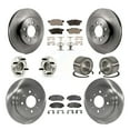 thumbnail image 1 of Transit Auto Front Rear Wheel Hub Bearings Assembly Disc Brake Rotors and Ceramic Pads Kit (10Pc) for Car 1997 Acura EL Without 4 ABS - Left Right Side (Driver Passenger) KBB-116757, 1 of 10