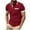 Wine, variant on lmcalzta Mens Golf Shirts Short Sleeve Collared Summer Active Workout Running Gym Workout Shirts Tops