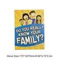 thumbnail image 2 of ¿Realmente conoces a tu familia? Tarjetas de novedad del rompehielos interactivos del juego de cartas, 2 of 9