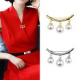 thumbnail image 2 of Ayyufe Fashion Women Faux Pearl Dangle Brooch Pin Cardigan Shawl Clip, 2 of 7