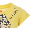 thumbnail image 5 of Disney Minnie Mouse Infant Baby Girls T-Shirt and Bike Shorts Outfit Set Floral Lemon Drop 12 Months, 5 of 5